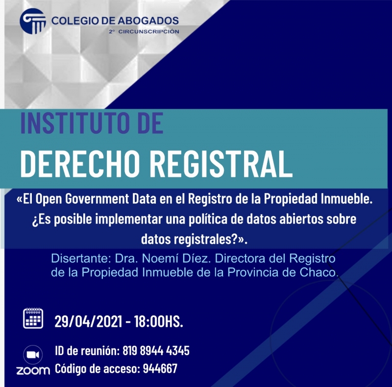 El Open Government Data en el Registro de la Propiedad Inmueble. ¿Es posible implementar una política de datos abiertos sobre datos registrables?